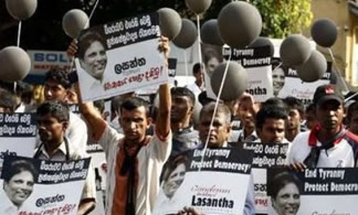 Row over Lankan editor's killing as German ambassador speaks out at journalist's funeral