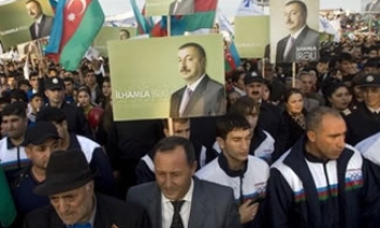 Azerbaijan President Aliyev continues to dominate state media’s electoral coverage