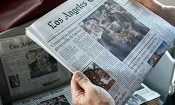 Gannett to lay off 3000, LAT sacks 10% of news staff, 100-yr-old newspaper goes off print